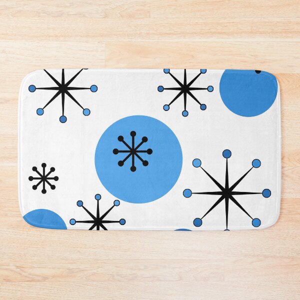Item preview, Atomic Era Starbursts Blue designed and sold by thepixelgarden.