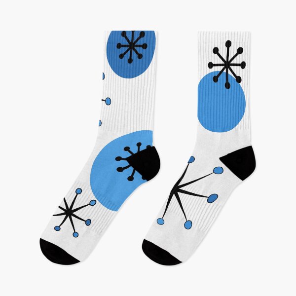 Item preview, Atomic Era Starbursts Blue designed and sold by thepixelgarden.
