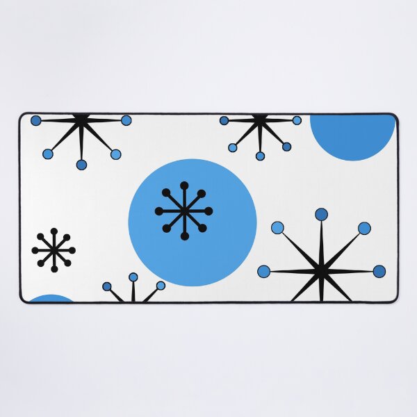 Item preview, Atomic Era Starbursts Blue designed and sold by thepixelgarden.