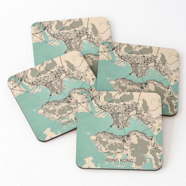 Item preview, Hong Kong City Map - Vintage designed and sold by deMAP.