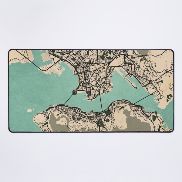 Item preview, Hong Kong City Map - Vintage designed and sold by deMAP.