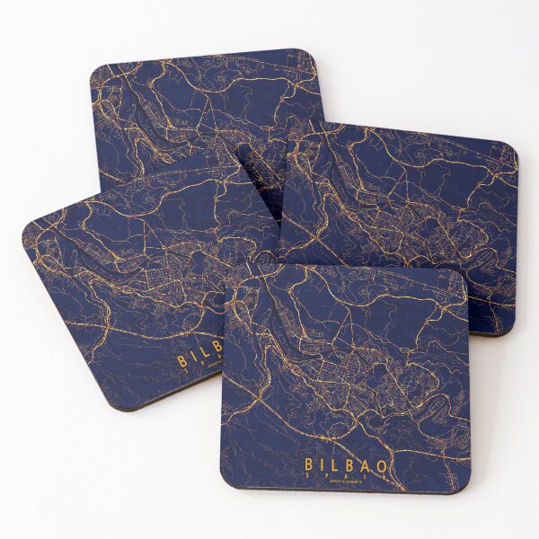 Item preview, Bilbao, Biscay, Spain - City At Night designed and sold by deMAP.