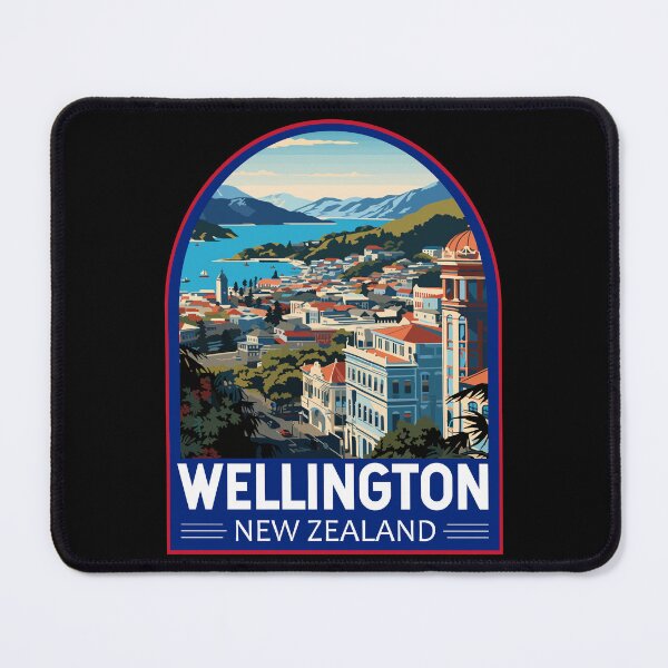 Item preview, Wellington New Zealand Travel Art Emblem designed and sold by KrisSidDesigns.