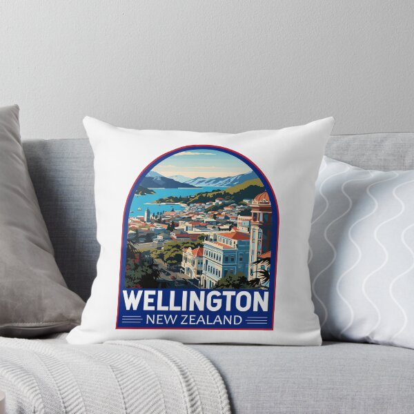 Item preview, Wellington New Zealand Travel Art Emblem designed and sold by KrisSidDesigns.