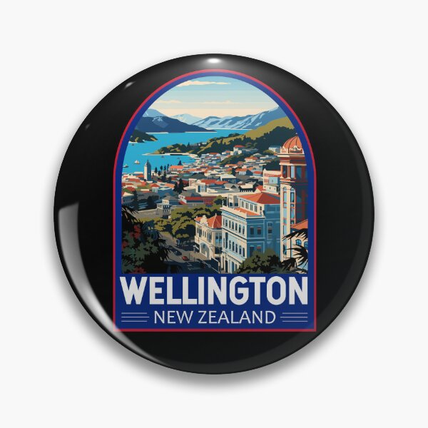 Item preview, Wellington New Zealand Travel Art Emblem designed and sold by KrisSidDesigns.