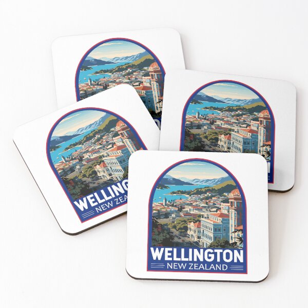 Item preview, Wellington New Zealand Travel Art Emblem designed and sold by KrisSidDesigns.