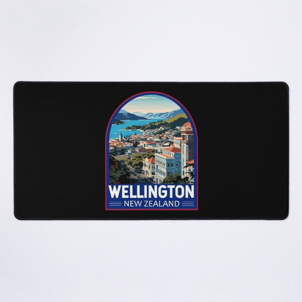 Item preview, Wellington New Zealand Travel Art Emblem designed and sold by KrisSidDesigns.
