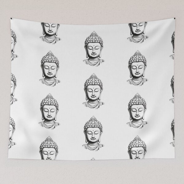 Item preview, Black White buddha , buddha Modern art home decoration designed and sold by MartynGrey.