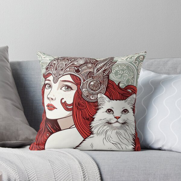 Item preview, Girl and white cat n.5 designed and sold by Carnisch.