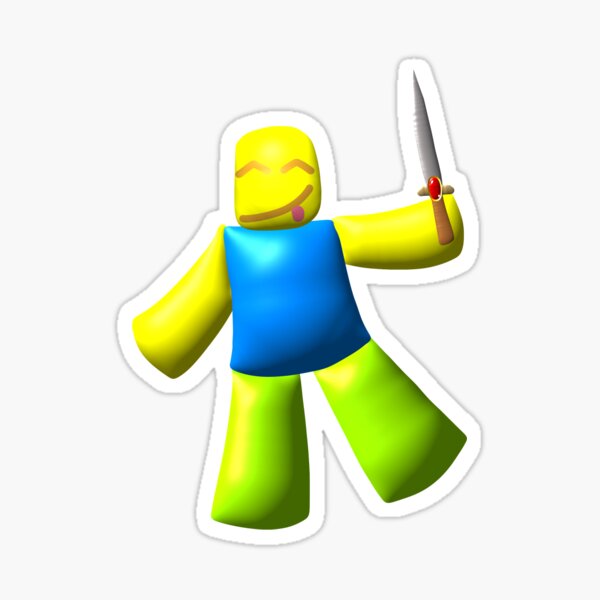 Lil roblox noob Sticker for Sale by Gummybearzz