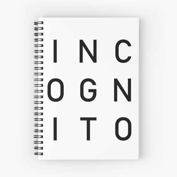 Item preview, Incognito Text Art Design designed and sold by GetItGiftIt.