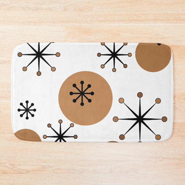 Item preview, Atomic Era Starbursts Brown designed and sold by thepixelgarden.