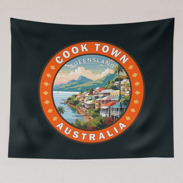 Item preview, Cooktown Queensland Australia Travel Art Badge designed and sold by KrisSidDesigns.