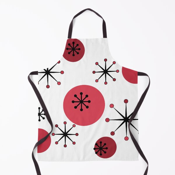 Item preview, Atomic Era Starbursts Dark Red designed and sold by thepixelgarden.