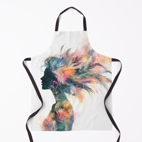 Item preview, Woman with Feathers in Her Hair designed and sold by Rafal Saluszewski.