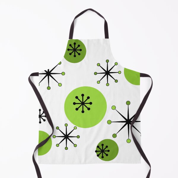 Item preview, Atomic Era Starbursts Chartreuse Green designed and sold by thepixelgarden.
