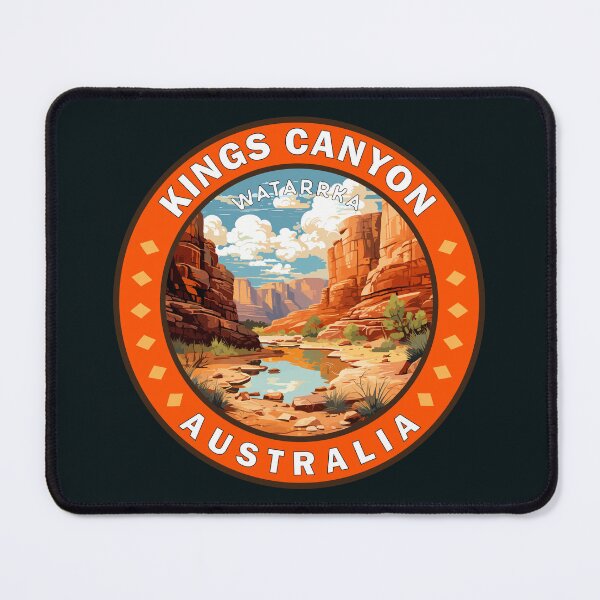 Item preview, Kings Canyon Northern Territory Australia Travel Art Badge designed and sold by KrisSidDesigns.