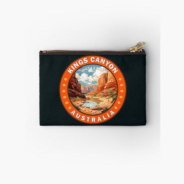 Item preview, Kings Canyon Northern Territory Australia Travel Art Badge designed and sold by KrisSidDesigns.
