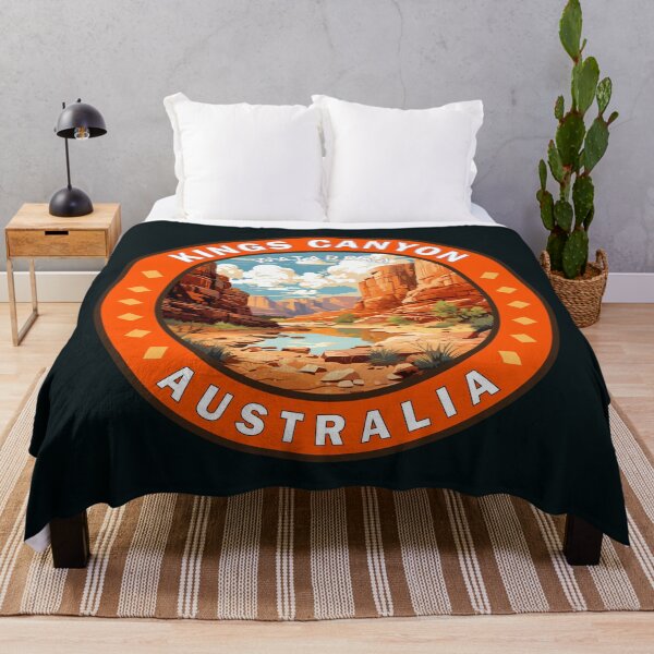 Item preview, Kings Canyon Northern Territory Australia Travel Art Badge designed and sold by KrisSidDesigns.