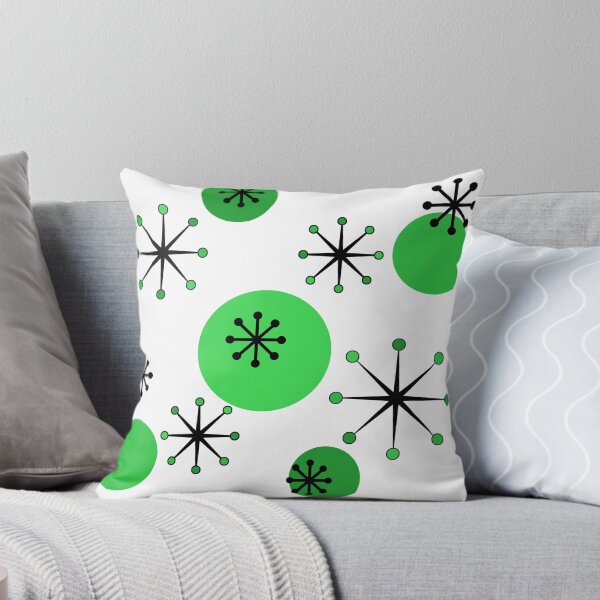 Item preview, Atomic Era Starbursts Green designed and sold by thepixelgarden.