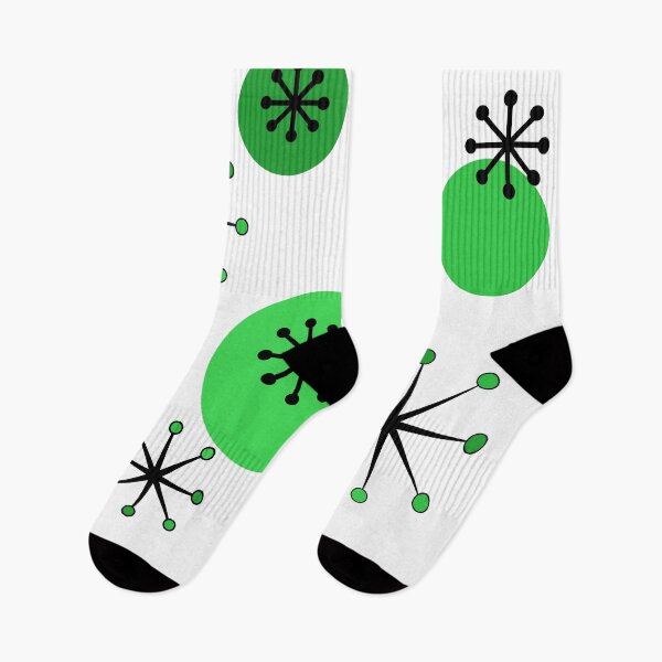 Item preview, Atomic Era Starbursts Green designed and sold by thepixelgarden.