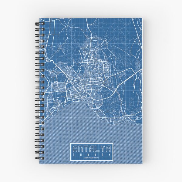 Item preview, Antalya City Map of Turkey - Blueprint designed and sold by deMAP.