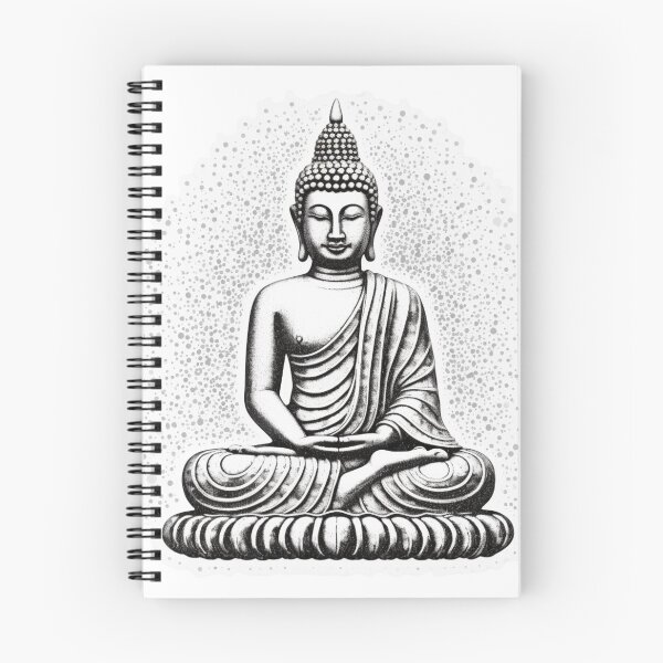 Item preview, Black White buddha Digital Art, buddha Modern art 3D  designed and sold by MartynGrey.