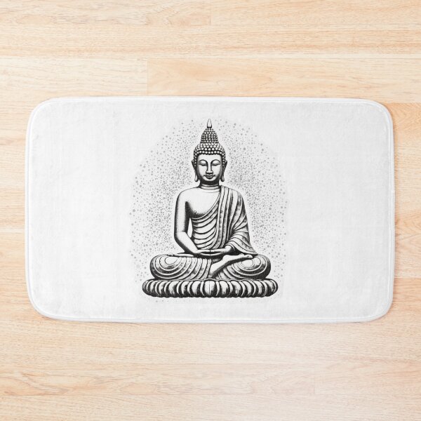 Item preview, Black White buddha Digital Art, buddha Modern art 3D  designed and sold by MartynGrey.