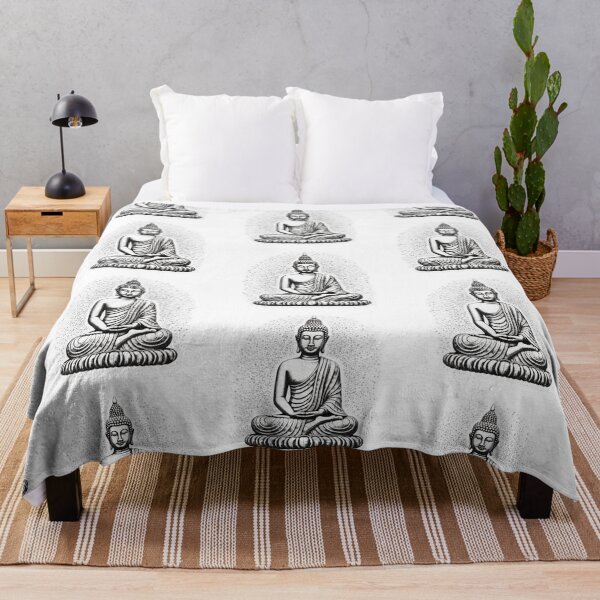 Item preview, Black White buddha Digital Art, buddha Modern art 3D  designed and sold by MartynGrey.