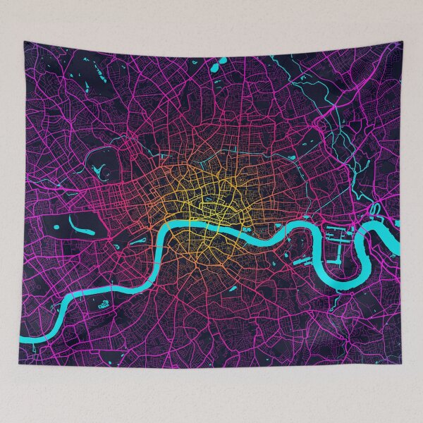 Item preview, London City Map of England - Neon designed and sold by deMAP.