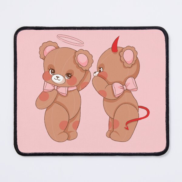 Item preview, Angle & Devil Teddy Bears | Cherub Aesthetic  designed and sold by StudioKitti.