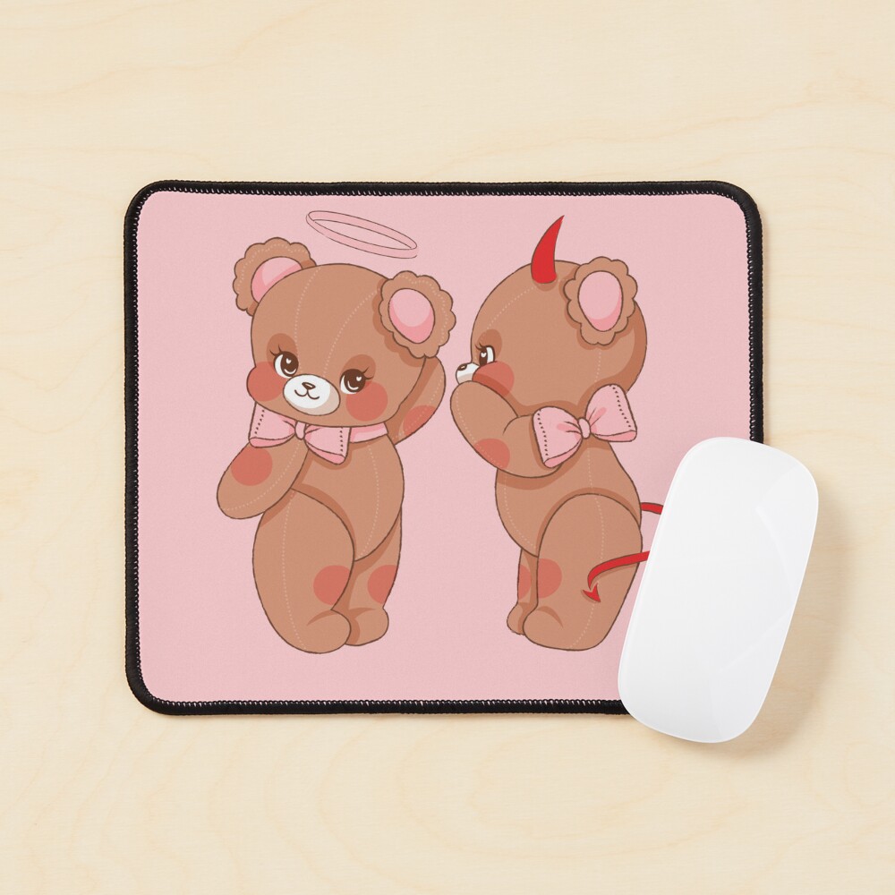 "Angle & Devil Teddy Bears | Cherub Aesthetic " Sticker for Sale by ...