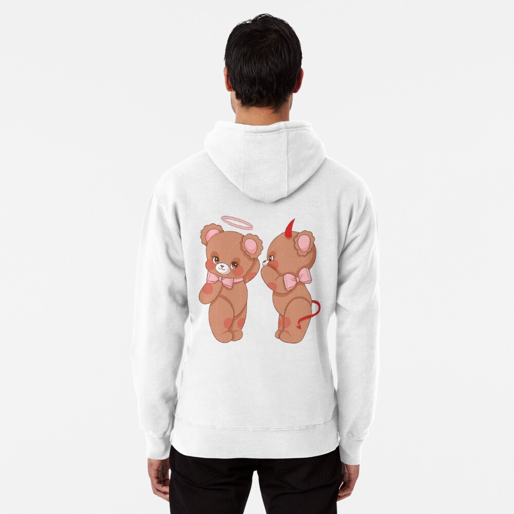 Angel and Devil Teddy Bears - Teddy Bear - Hoodie