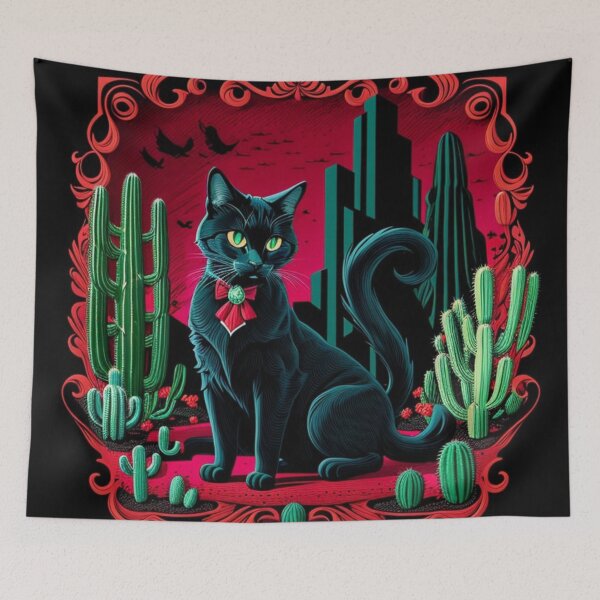 Item preview, cactus and pet cat designed and sold by LittleVampire86.