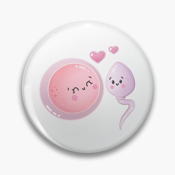 Aperçu de l'œuvre Personnages mignons d'ovules et de spermatozoïdes créée et vendue par ZayamiArt.
