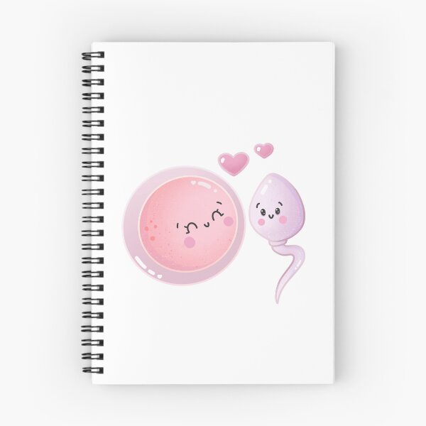 Aperçu de l'œuvre Personnages mignons d'ovules et de spermatozoïdes créée et vendue par ZayamiArt.