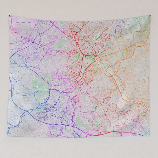 Item preview, Stuttgart City Map of Germany - Colorful designed and sold by deMAP.