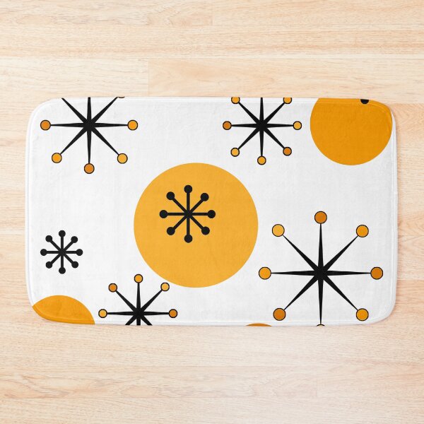 Item preview, Atomic Era Starbursts Orange designed and sold by thepixelgarden.