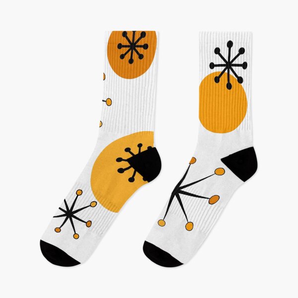 Item preview, Atomic Era Starbursts Orange designed and sold by thepixelgarden.