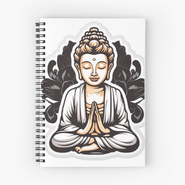 Item preview, Black White buddha Buddhist symbol , 3D Black White statue designed and sold by MartynGrey.