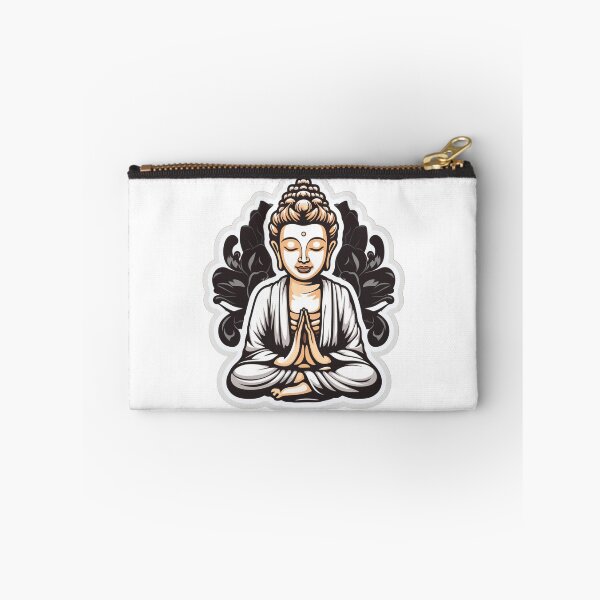 Item preview, Black White buddha Buddhist symbol , 3D Black White statue designed and sold by MartynGrey.