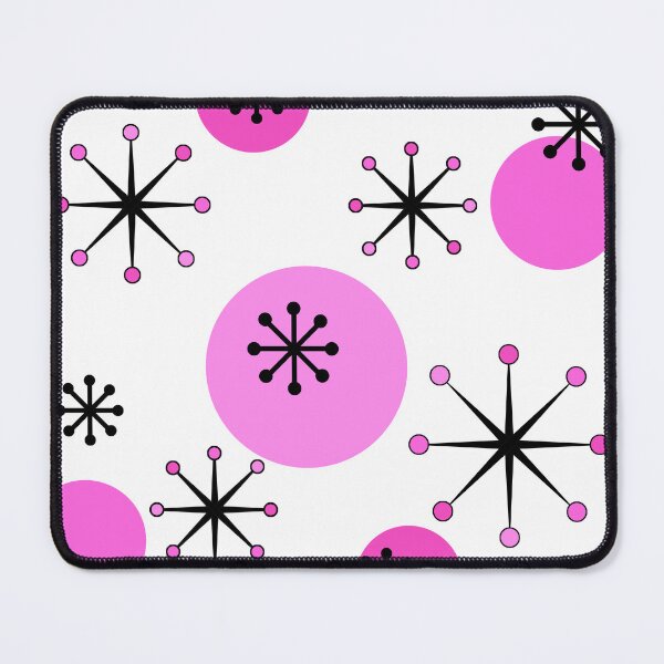 Item preview, Atomic Era Starbursts Pink designed and sold by thepixelgarden.