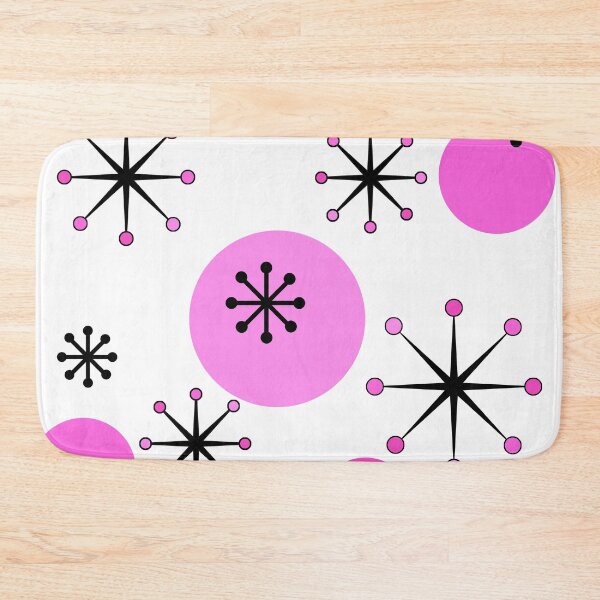 Item preview, Atomic Era Starbursts Pink designed and sold by thepixelgarden.