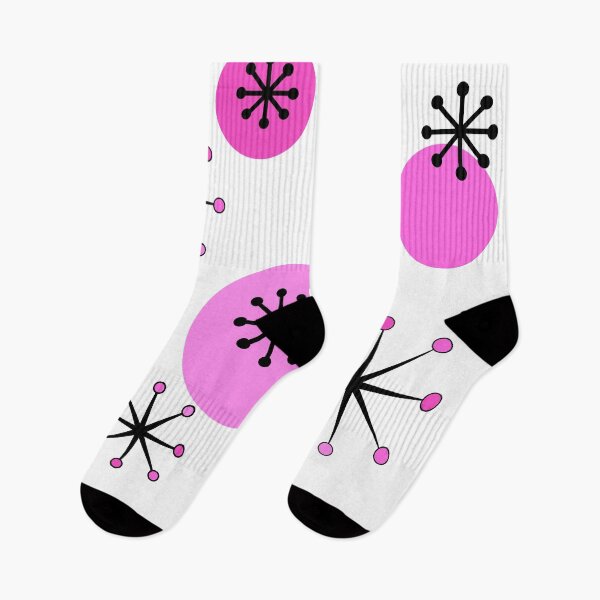 Item preview, Atomic Era Starbursts Pink designed and sold by thepixelgarden.