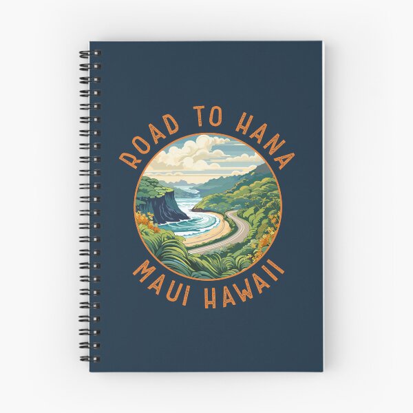 Item preview, Road to Hana Maui Hawaii Retro Distressed Circle designed and sold by KrisSidDesigns.