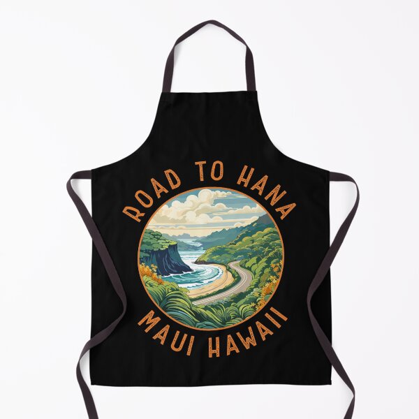 Item preview, Road to Hana Maui Hawaii Retro Distressed Circle designed and sold by KrisSidDesigns.