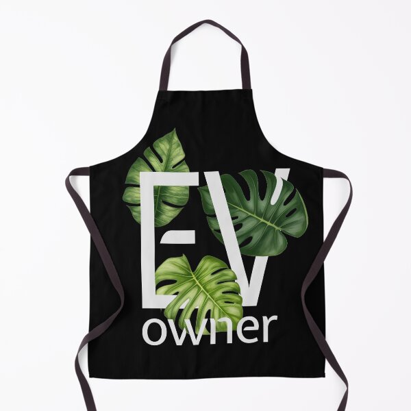 Item preview, EV Owner Green Leaves Electric Vehicle car (off white on black, no glow) designed and sold by SpottedDesigns.