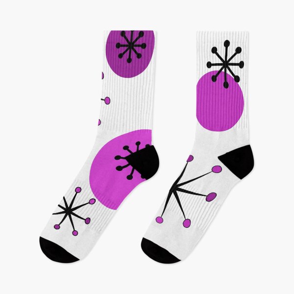 Item preview, Atomic Era Starbursts Purple designed and sold by thepixelgarden.