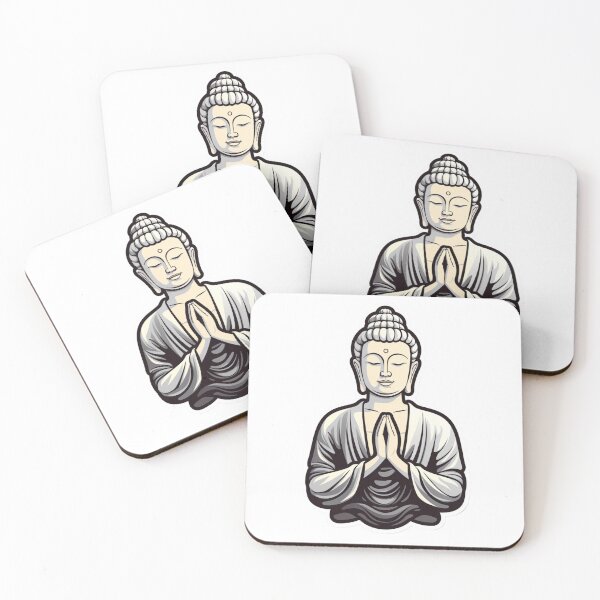 Item preview, Black White buddha Digital Art, buddha Modern art 3D designed and sold by MartynGrey.