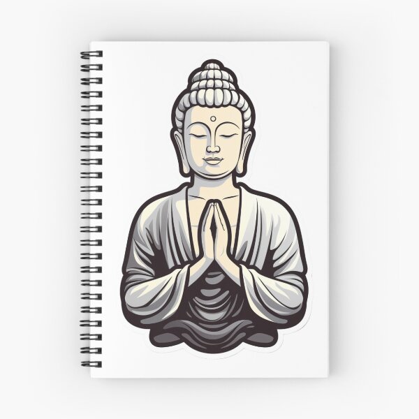 Item preview, Black White buddha Digital Art, buddha Modern art 3D designed and sold by MartynGrey.